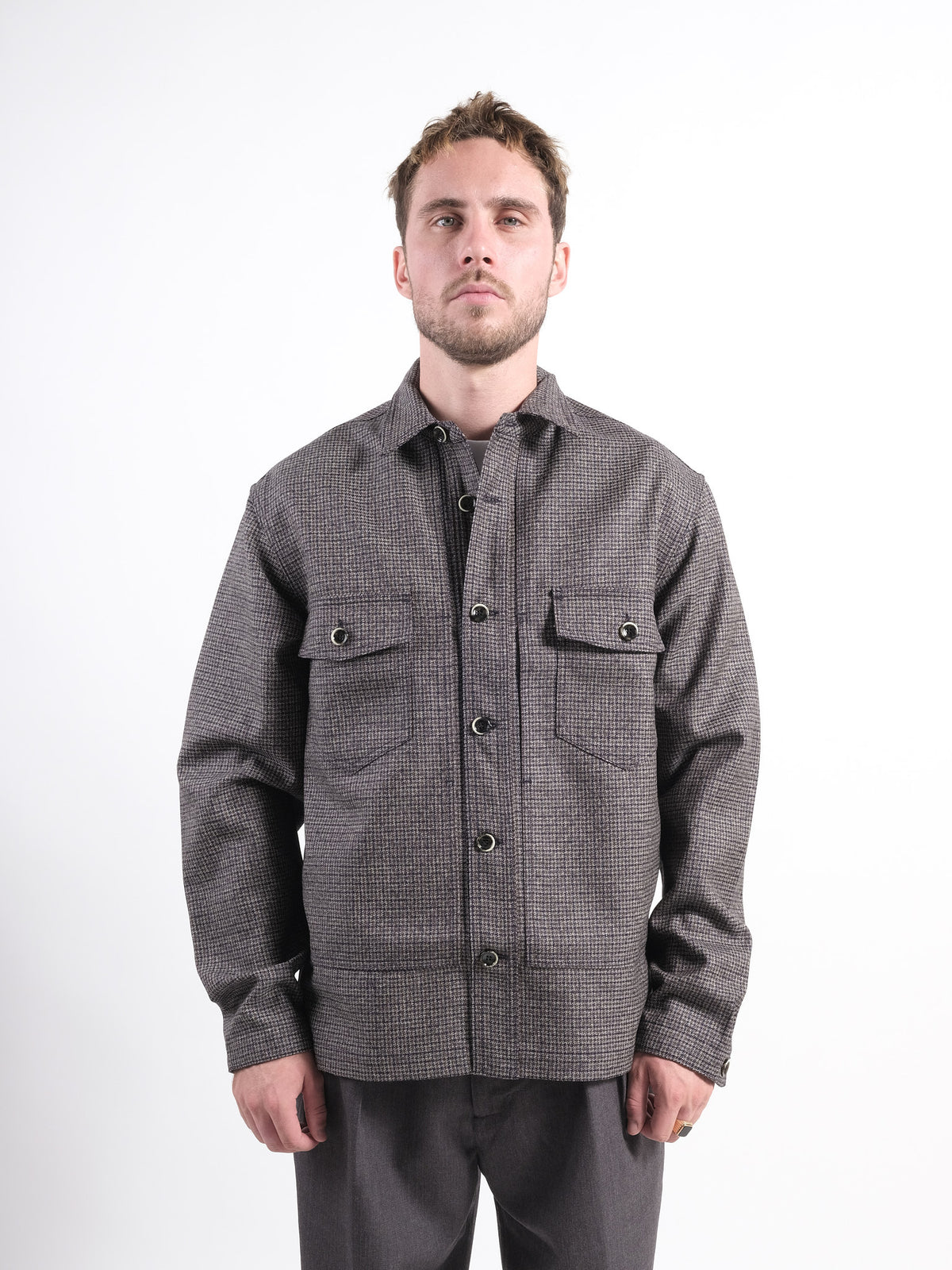 Andrea Jacket Man Check Blue