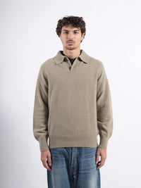 Armen Polo manches longues Khaki