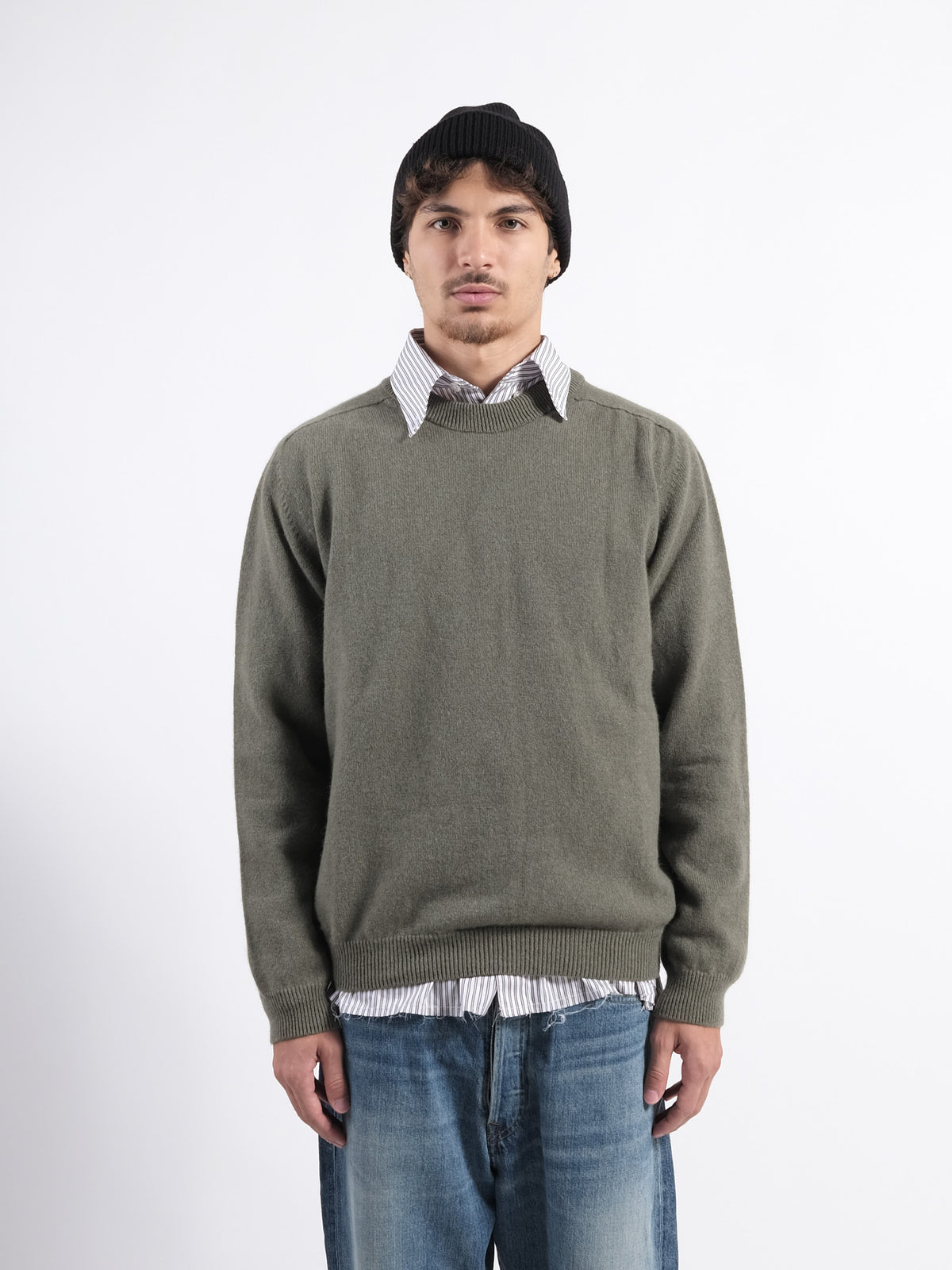 Armen Pull Col Rond Vert Thicket