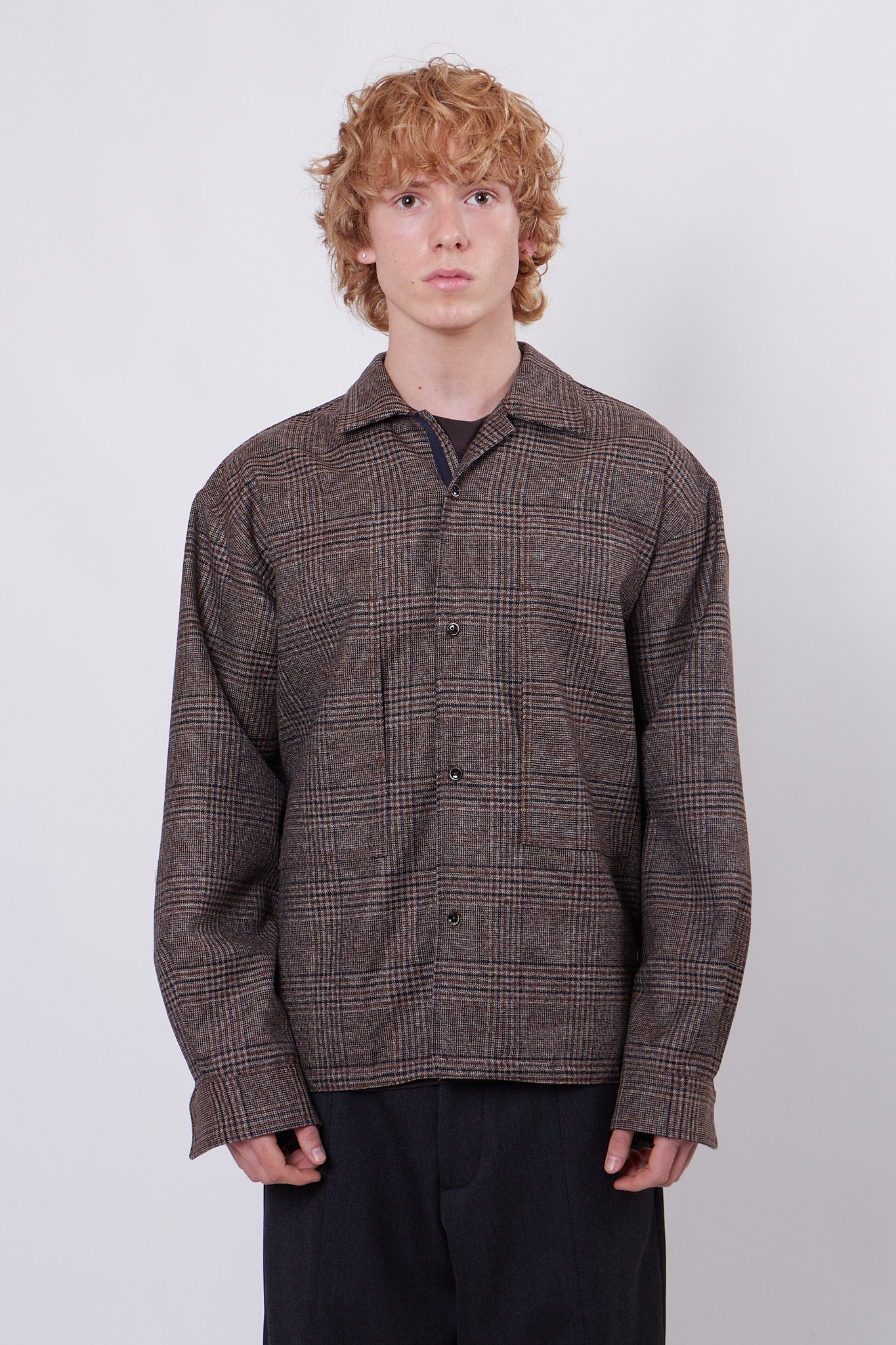 Benito Shirt Man Check Navy