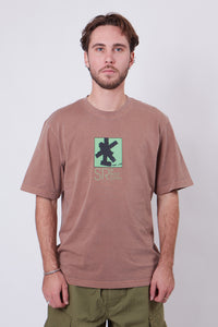 Brush Squares Tee Acorn