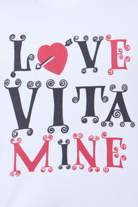 Super Weight Love Vitamine Tee White