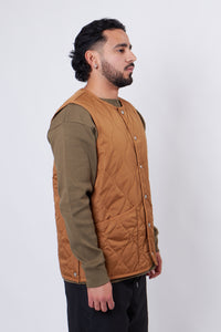 Military V Neck Snap Button Down Vest