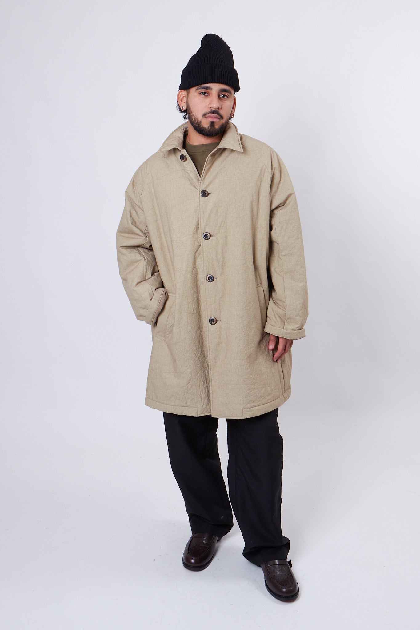 Quilt Deli Coat Beige