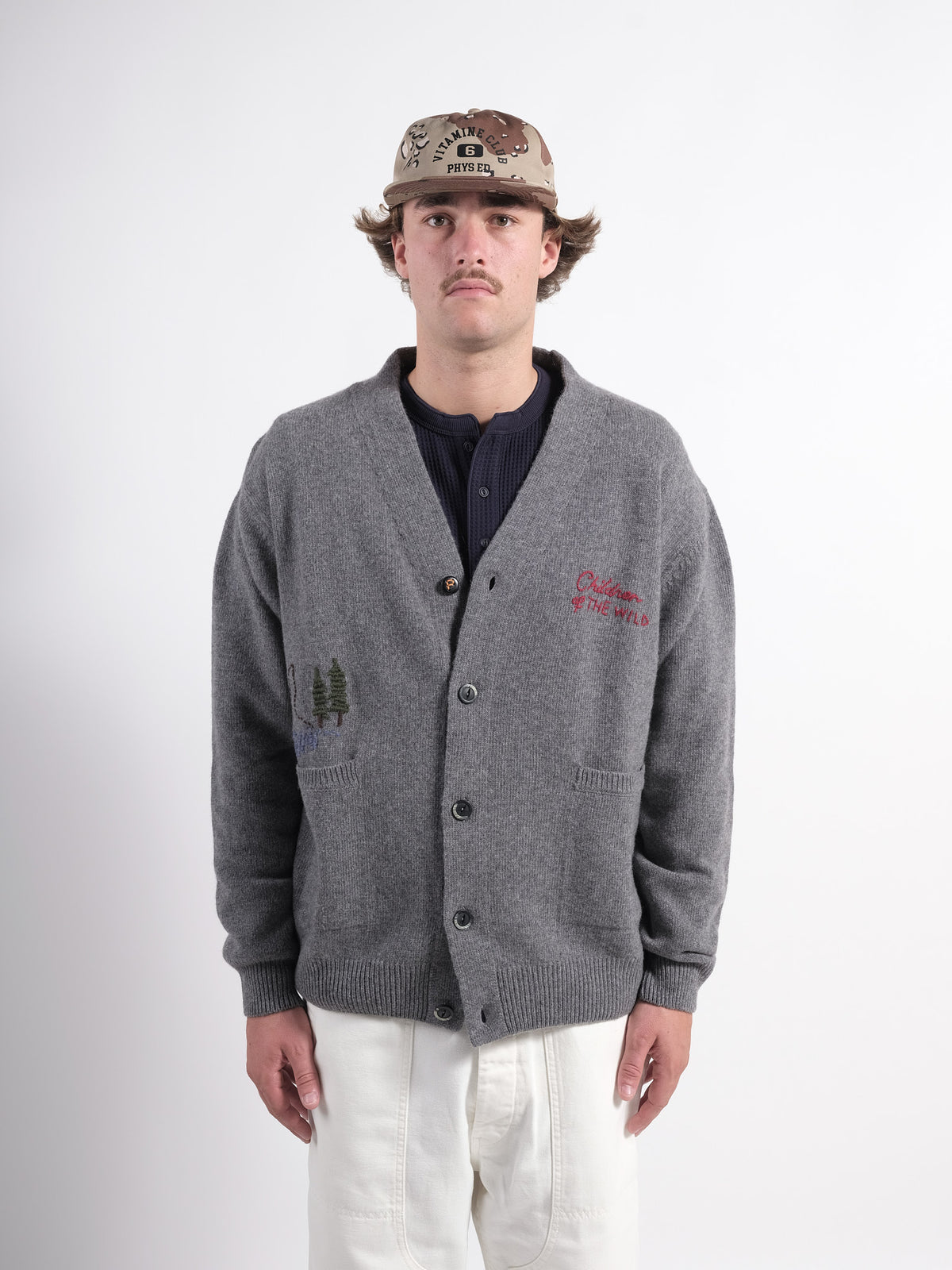 Cardigan P'S Wool Hand embroidery