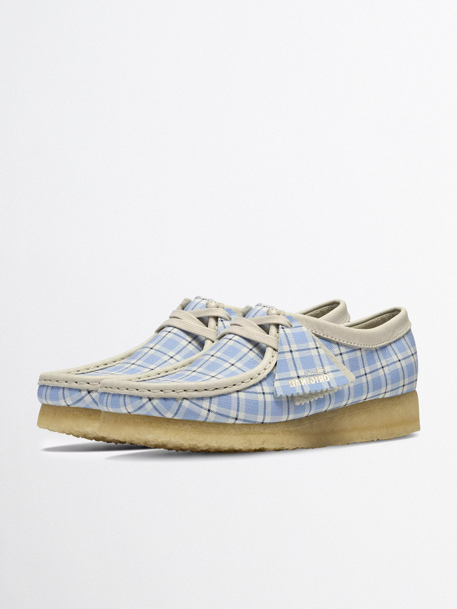 Wallabee Blue Check
