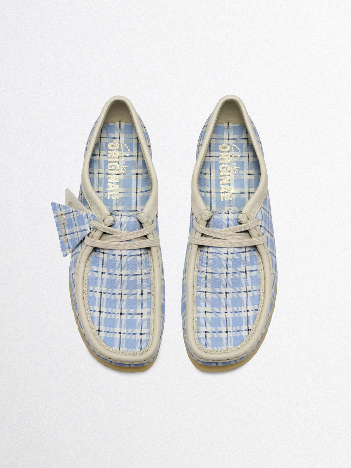 Wallabee Blue Check