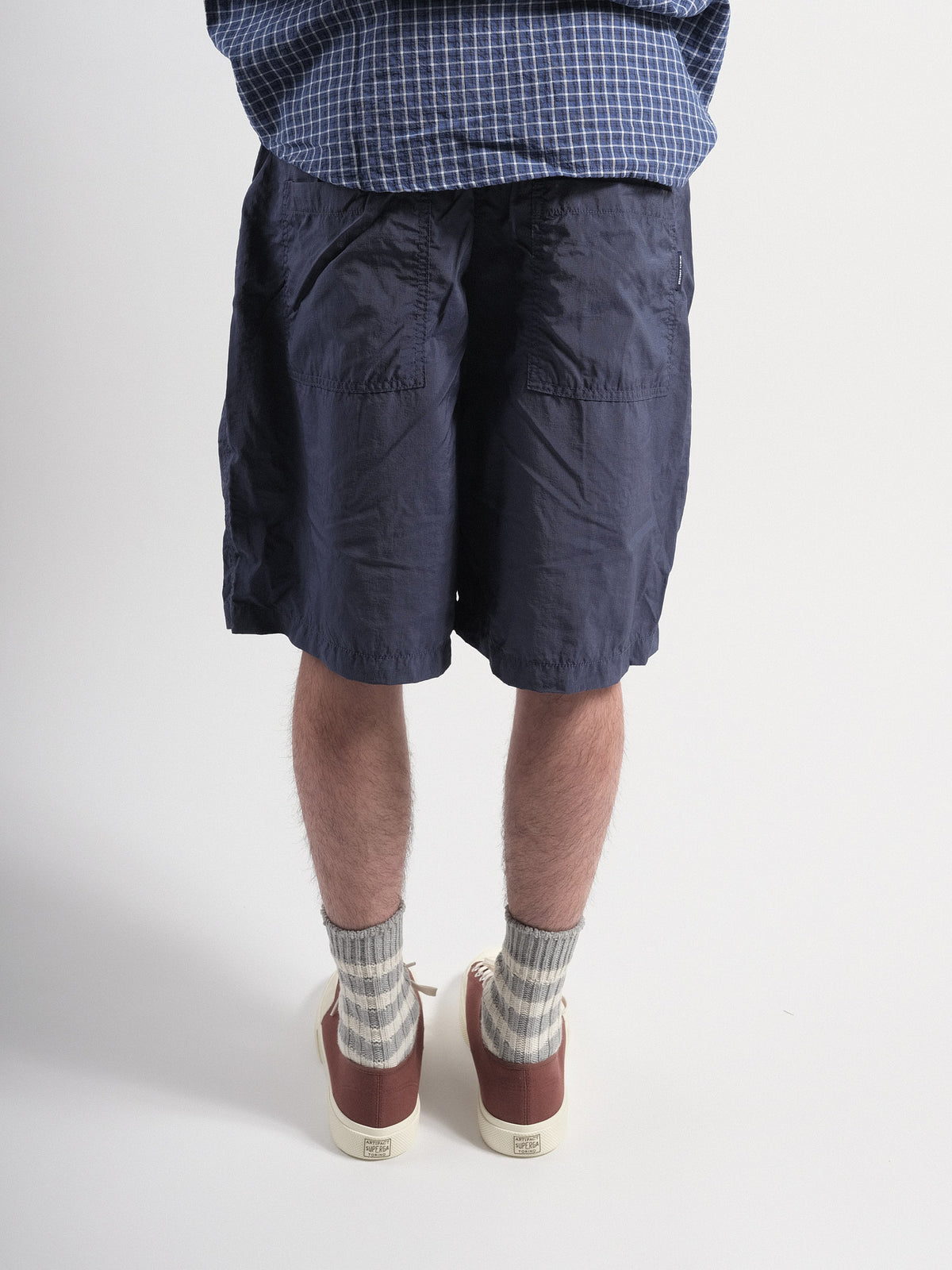 RIPSTOP STRING HALF PANTS Navy