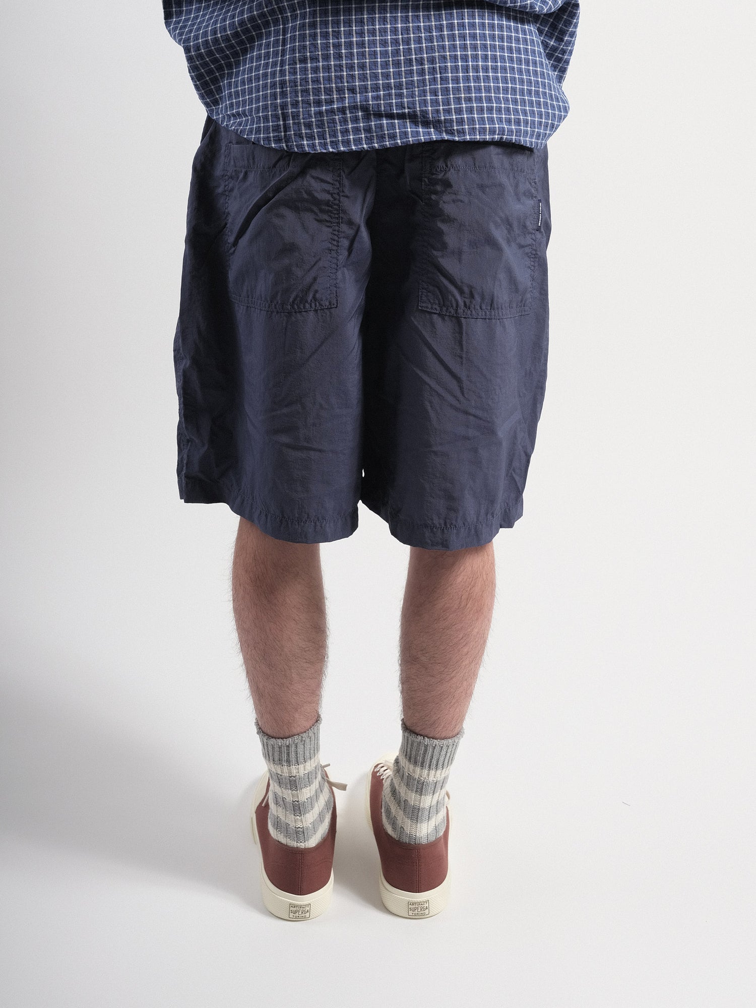 RIPSTOP STRING HALF PANTS Navy