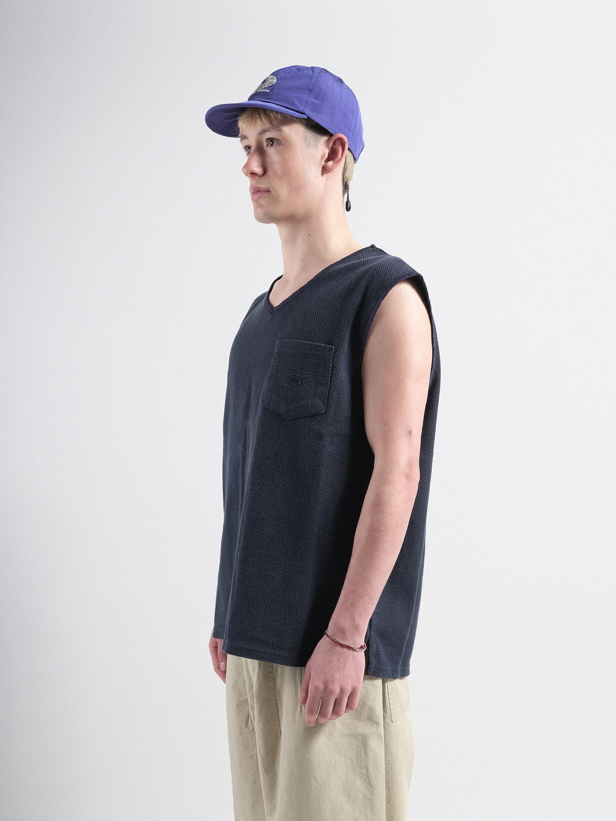 GILET EN COTON TISSÉ