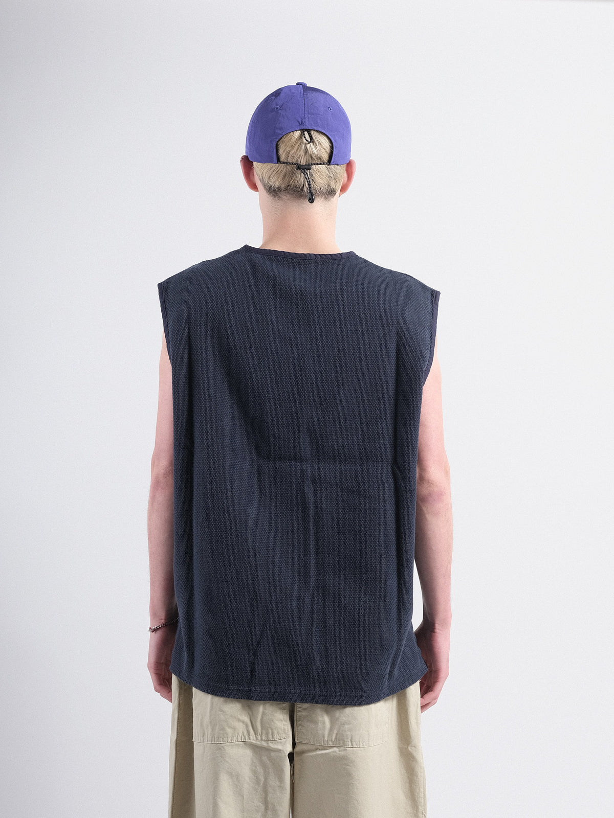 GILET EN COTON TISSÉ