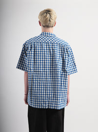 VESTE COURTE EN LIN À CARREAUX VICHY