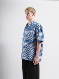 VESTE COURTE EN LIN À CARREAUX VICHY