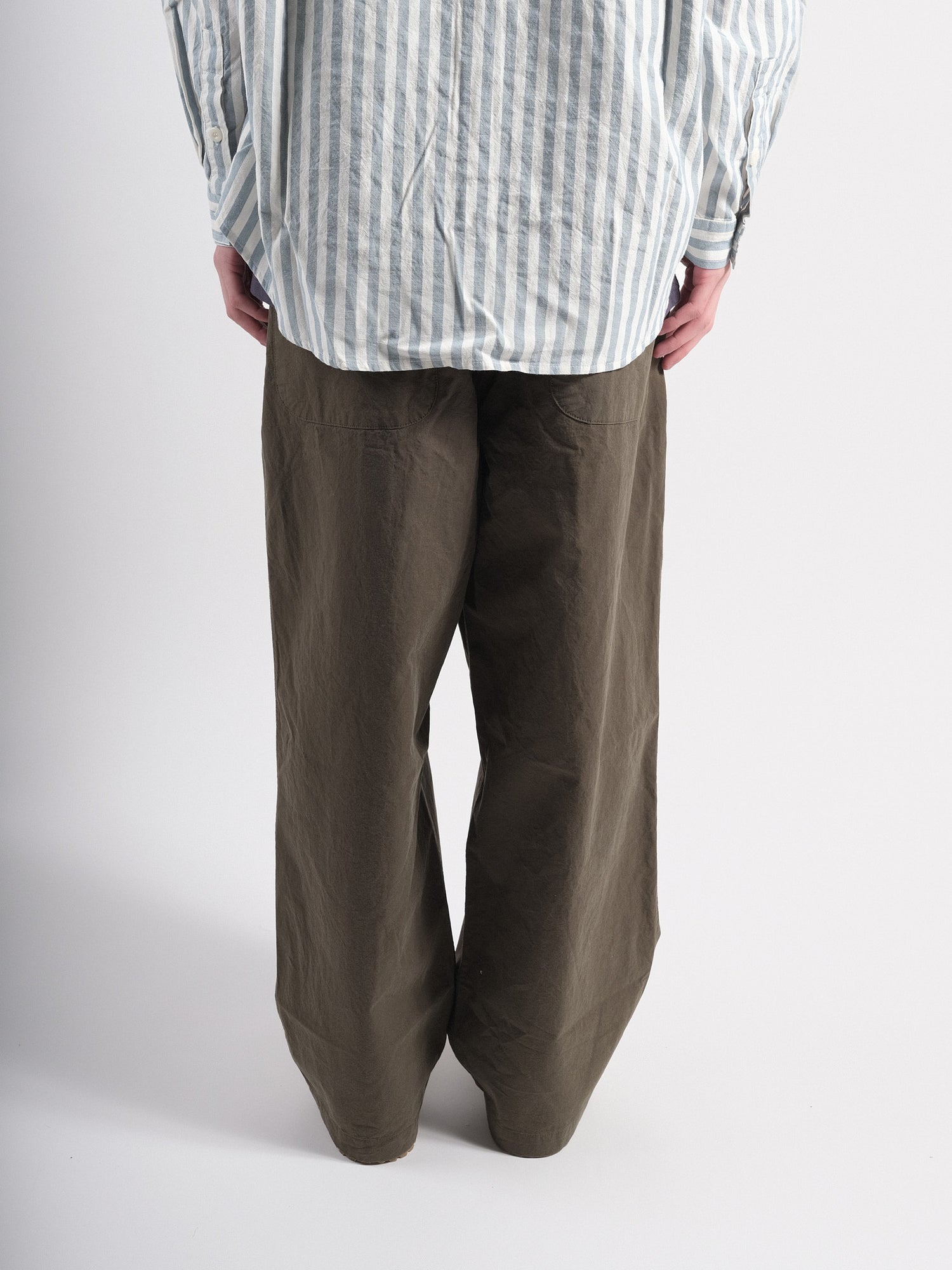 TWO TUCK WIDE PANTS Khaki