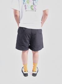 Red Box Nylon Belted Short Black