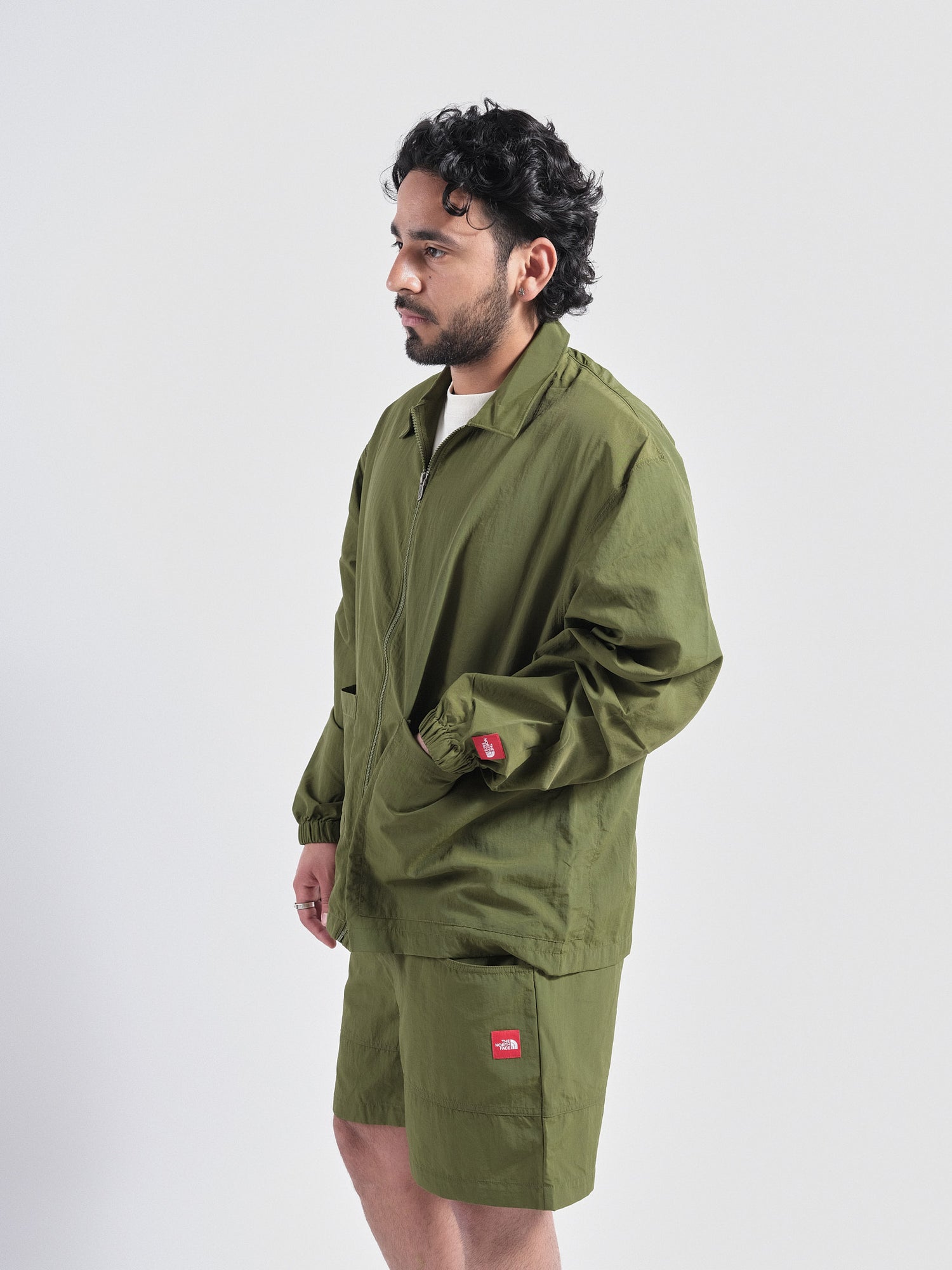 Red Box Nylon L/S Shirt Green