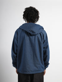 Non Down Military Reversible W-ZIP Pocket Indigo