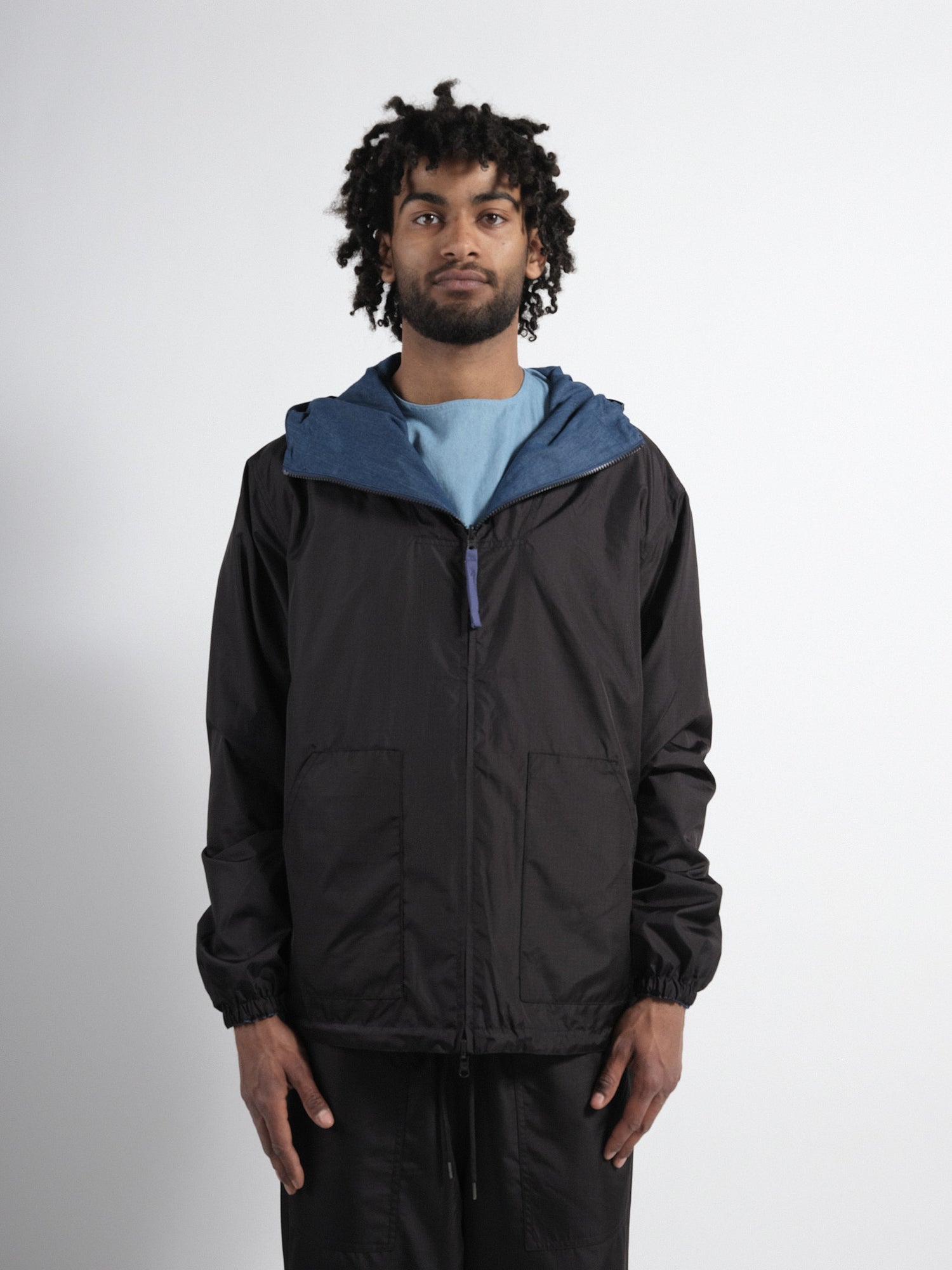 Non Down Military Reversible W-ZIP Pocket Indigo