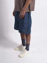 No Down Military Reversible Wide Short Indigo