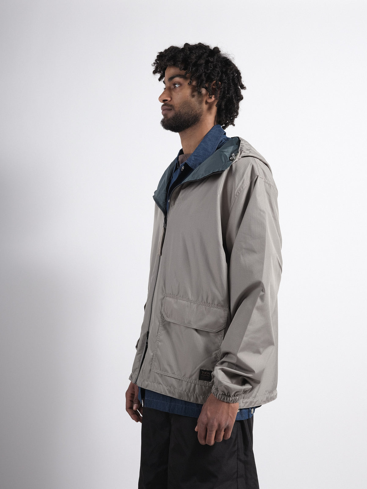 Non Down Military Reversible W-ZIP Pocket Sage Green