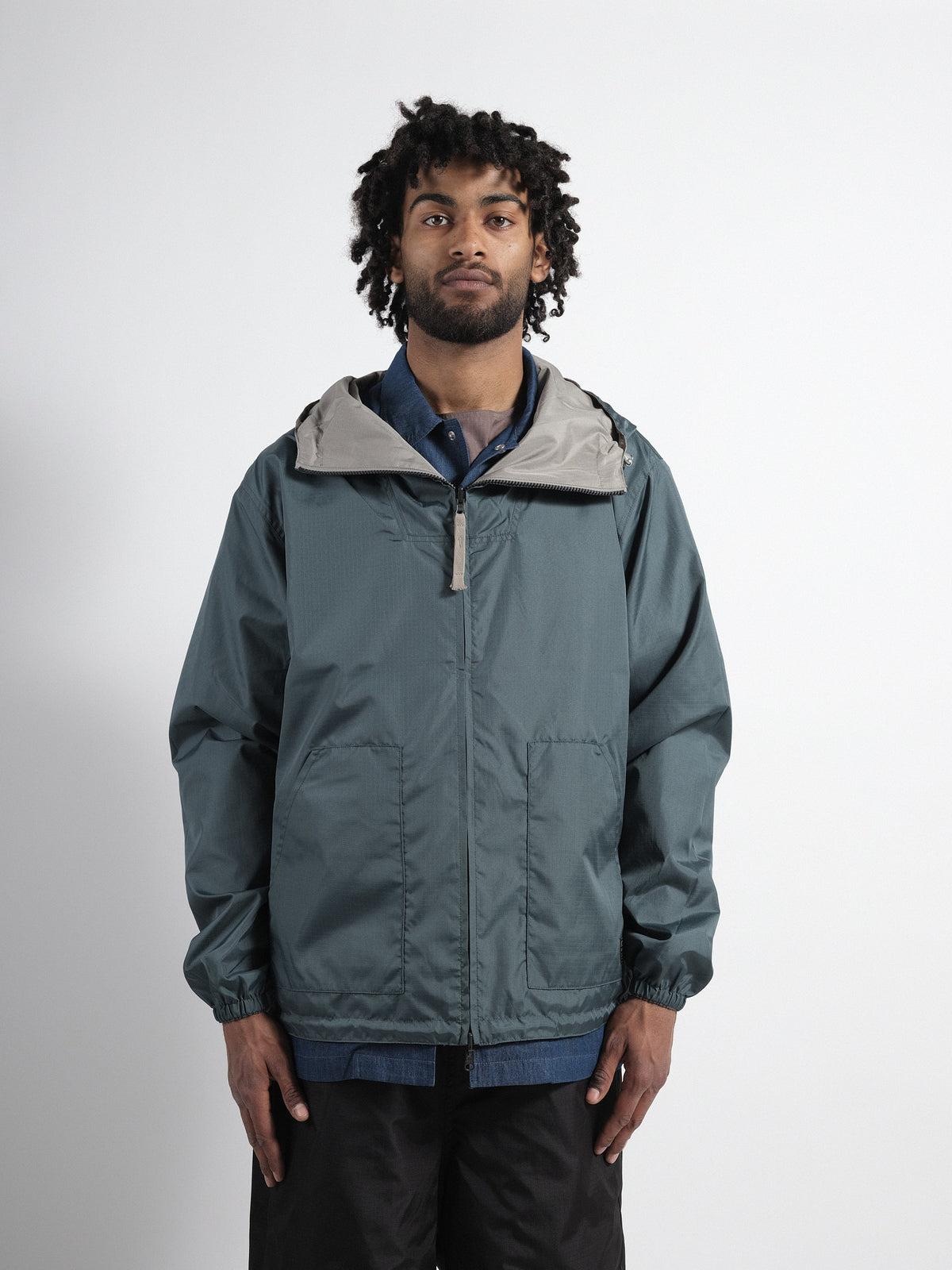Non Down Military Reversible W-ZIP Pocket Sage Green