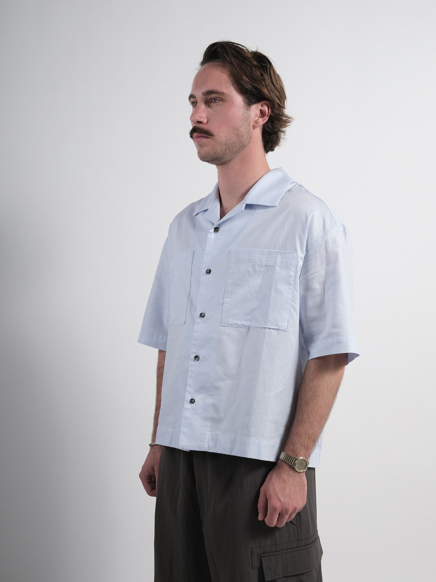 Orazio Shirt Quadretto Azur