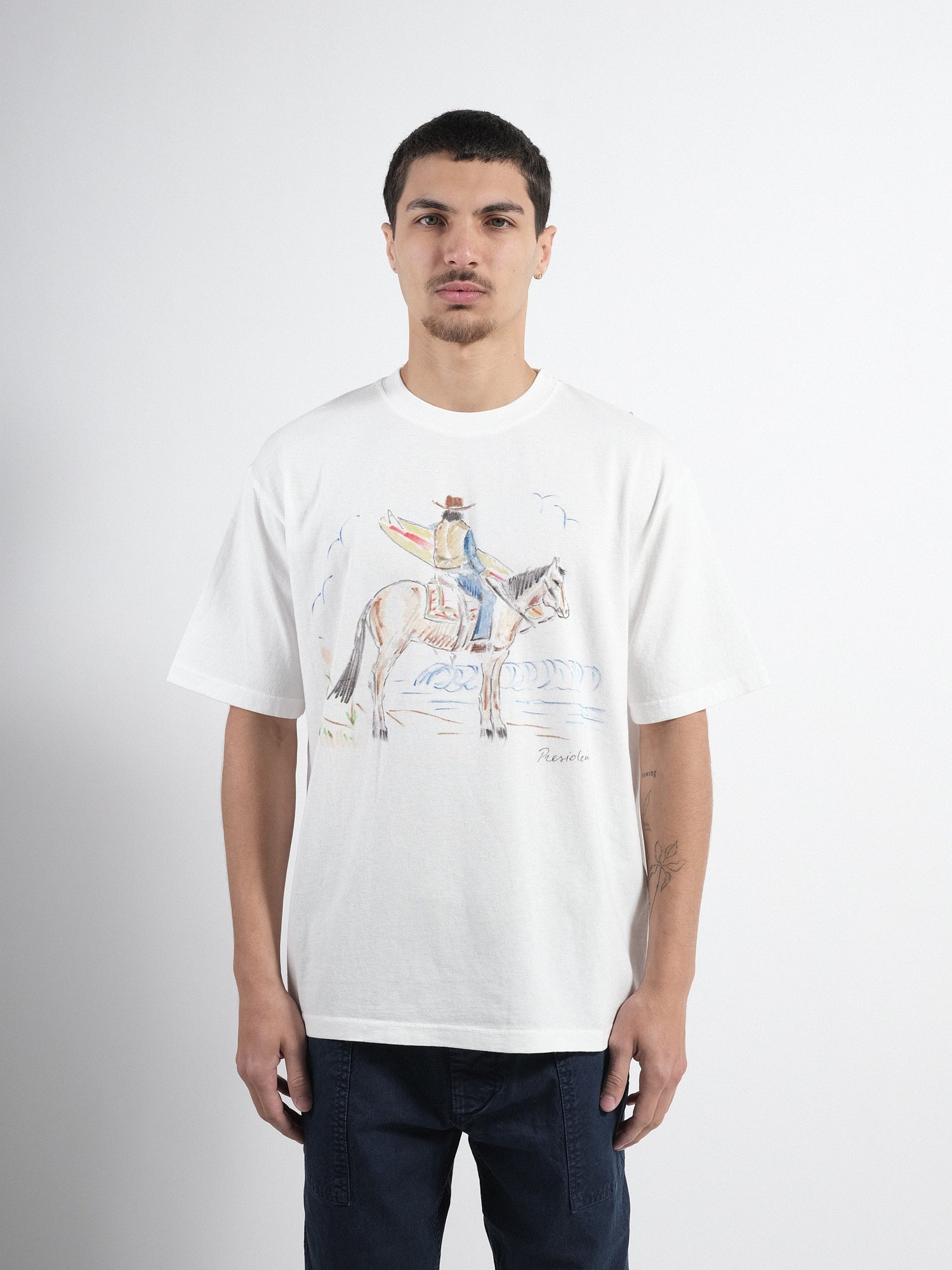 Hand Painted Cowboy P'S Jersey T-Shirt