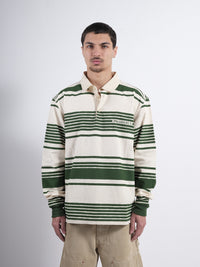 Polo L/S P'S Stripes Washed