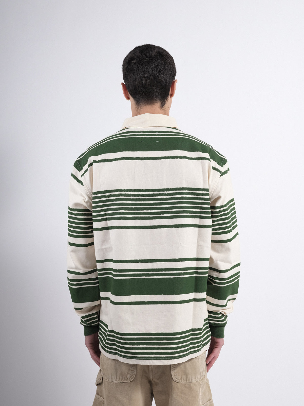 Polo L/S P'S Stripes Washed