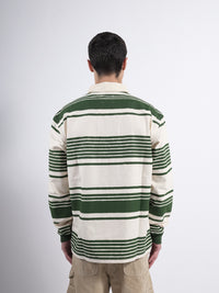 Polo L/S P'S Stripes Washed