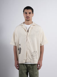 Shirt Reef P'S Herringbone Hand Printed