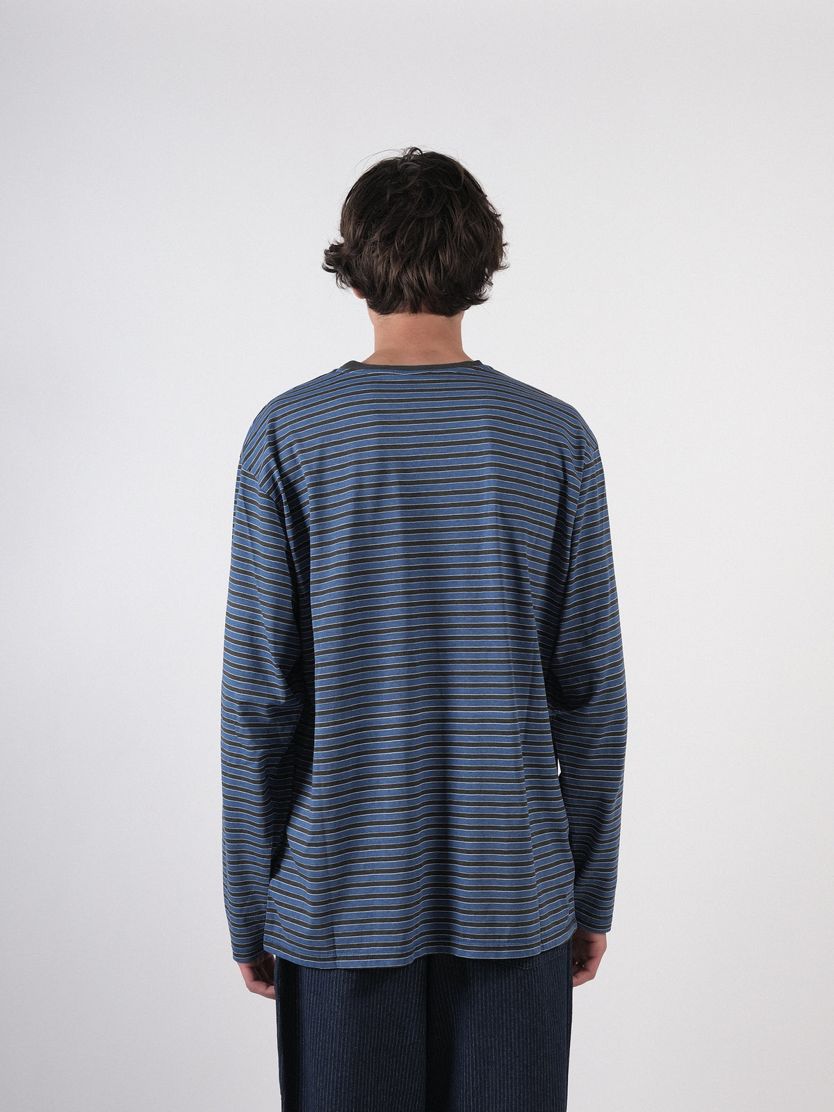 INDIGO STRIPE LONG SLEEVE