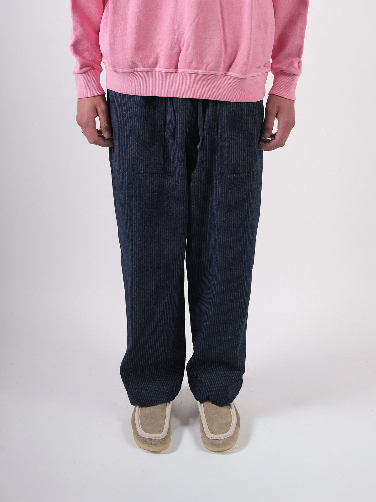 FATIGUE STRIPE DENIM PANTS