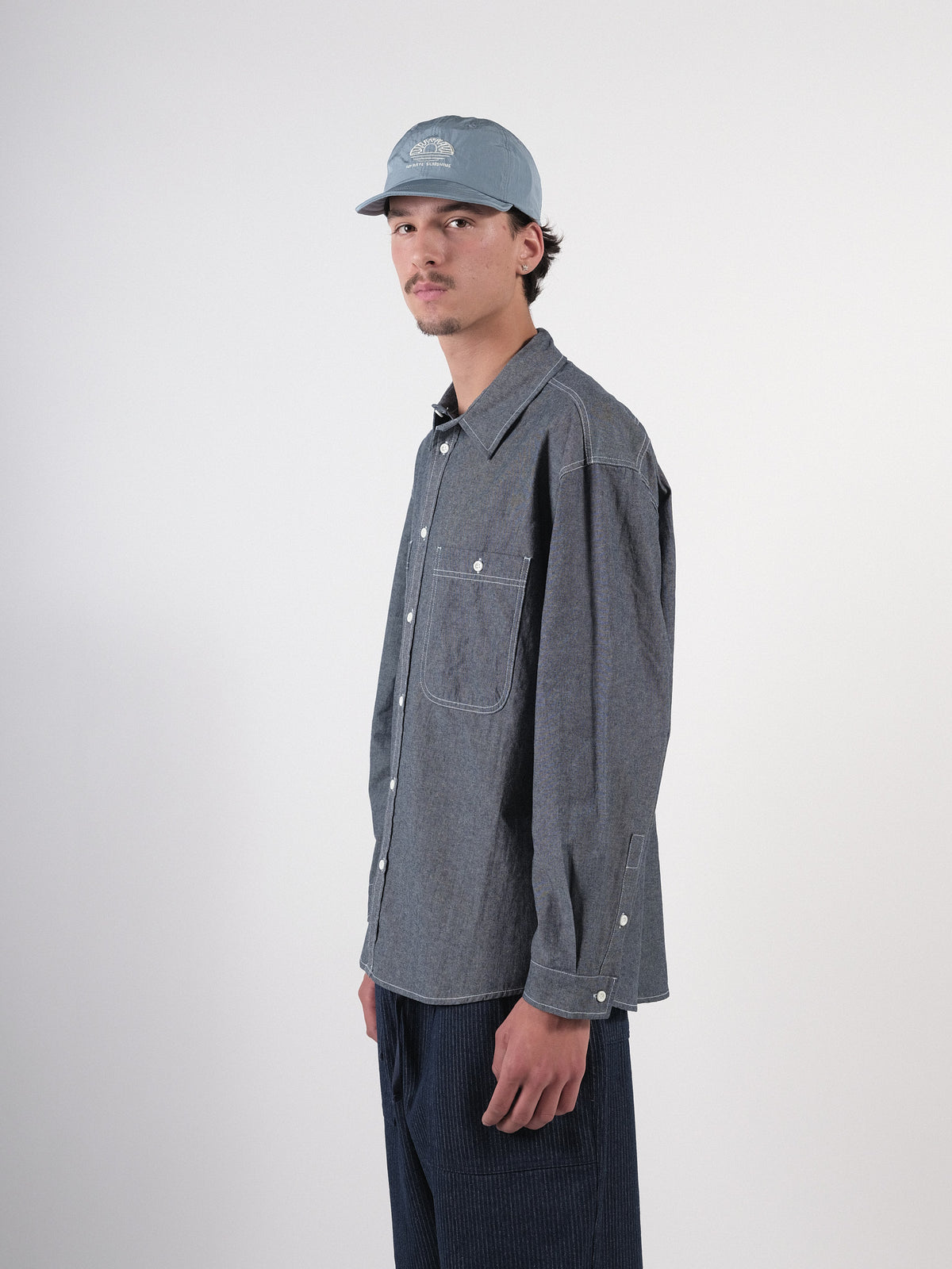 TWO POCKET DENIM SHIRT