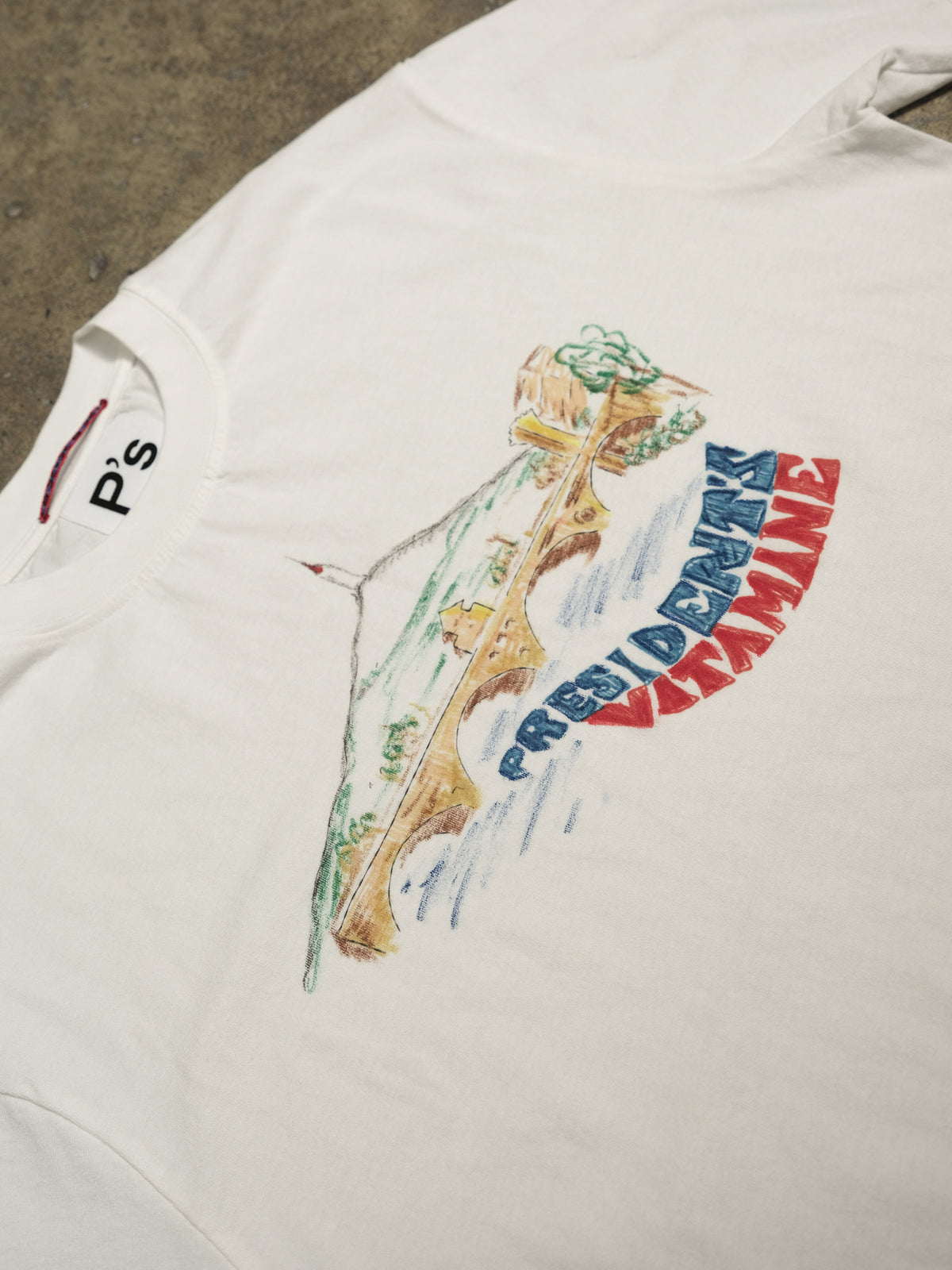 T shirt P's X Vitamine Hand paint