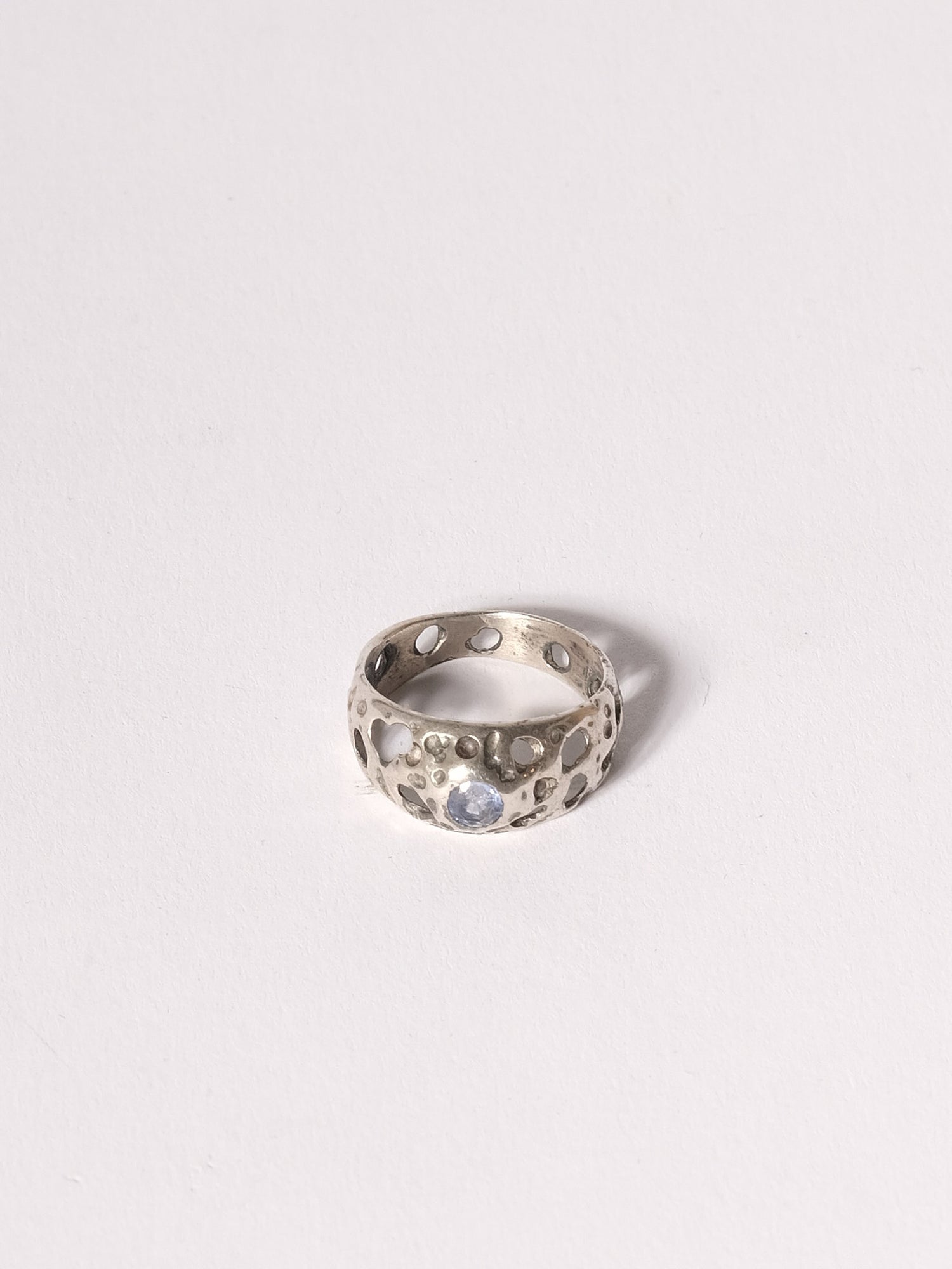 Sterling Silver Sapphire Ring