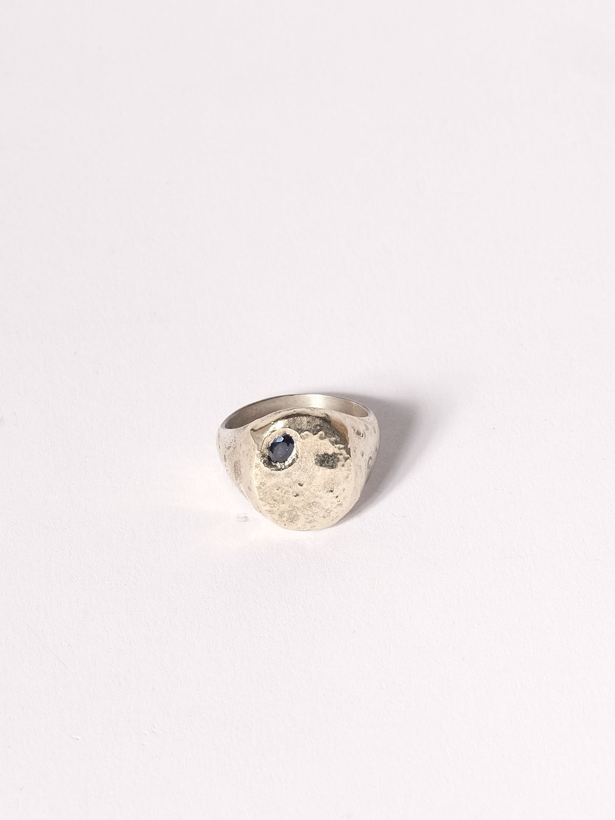Bague Argent Or Saphir