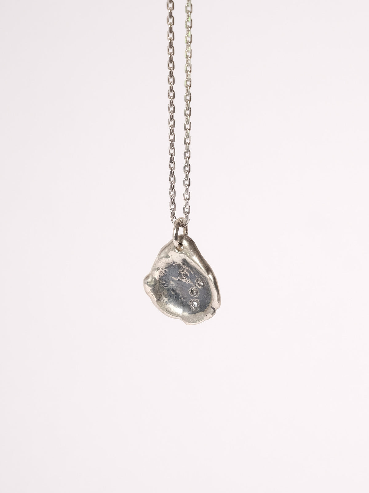 Silver Diamond Pendant