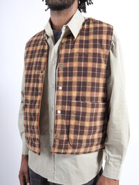 Reversible Nylon Check Vest