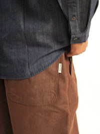Two Tuck Wide Denim Pants