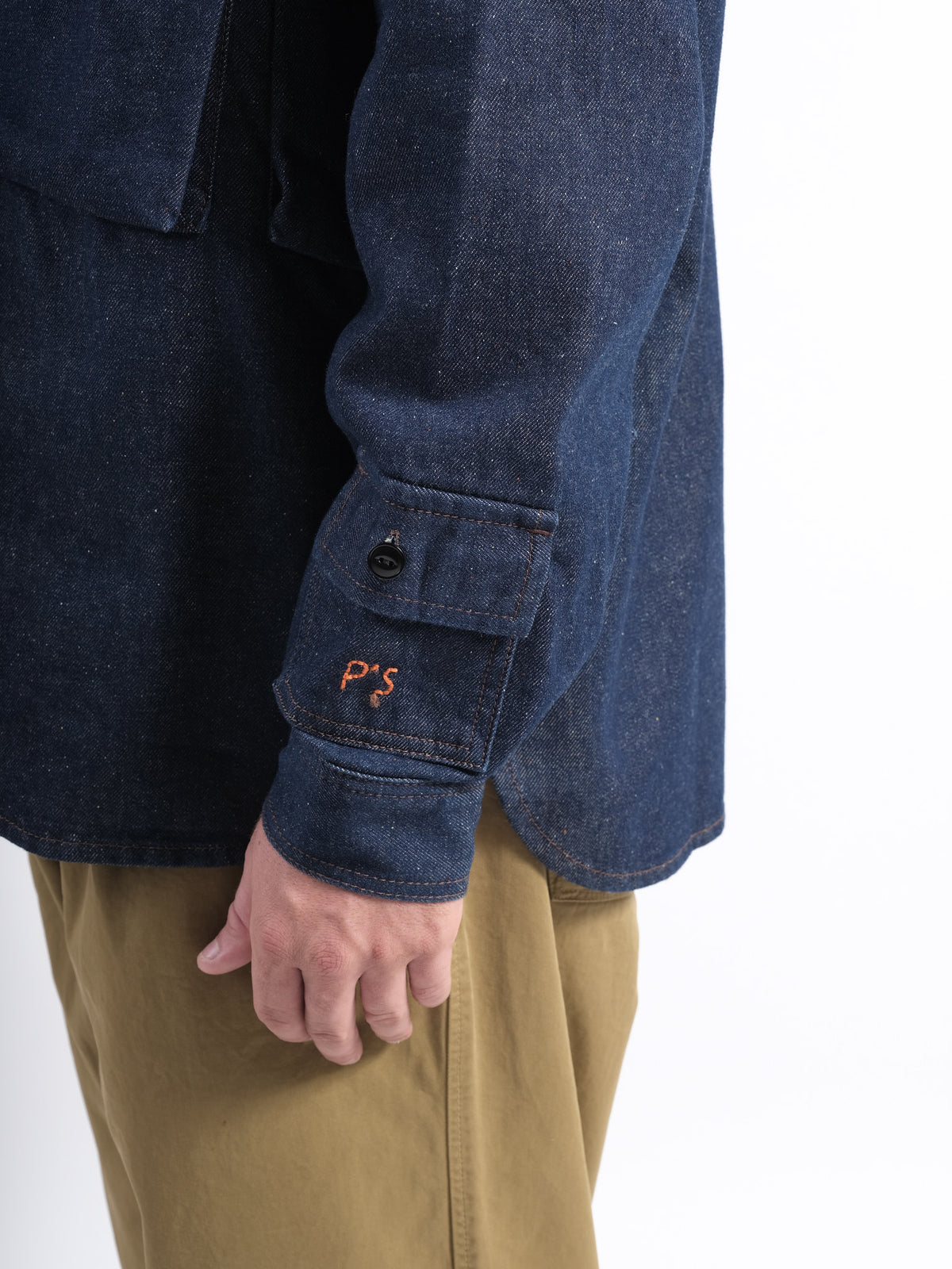 Shirt Camping P'S Denim cotton & wool Rinse Denim