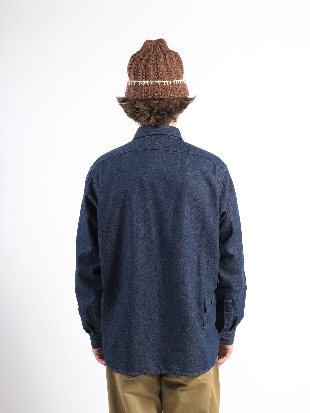 Shirt Camping P'S Denim cotton & wool Rinse Denim