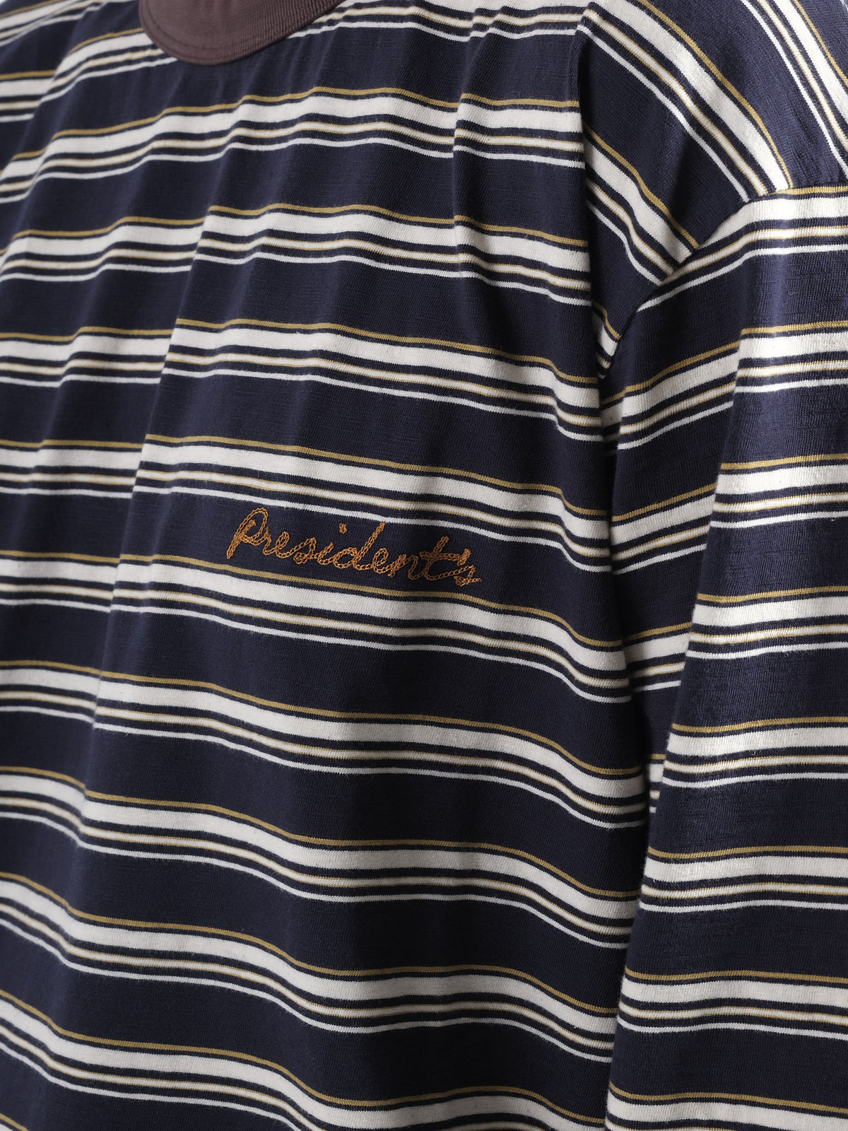 T-Shirt L/S P'S Slub stripe jersey Washed