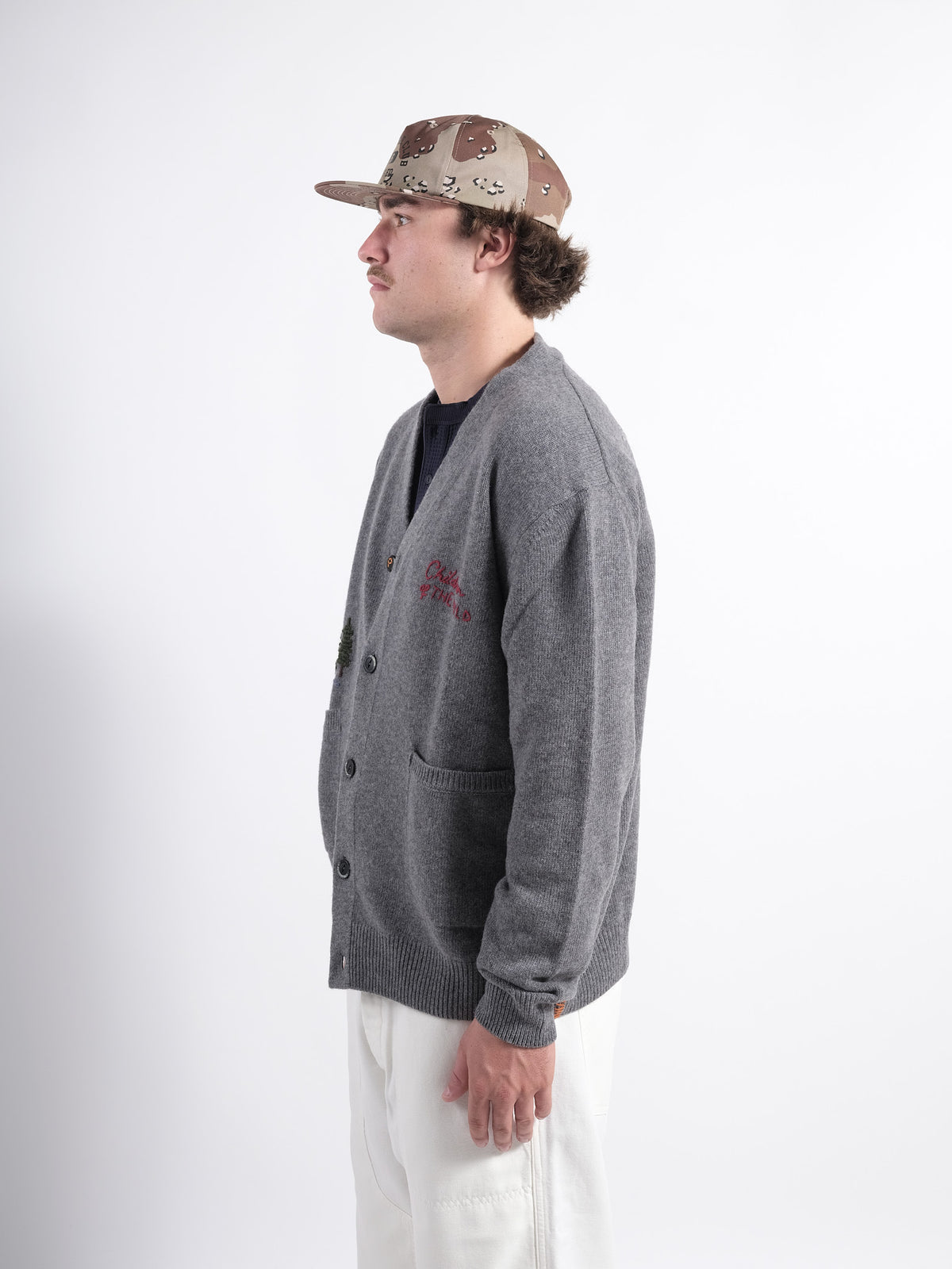 Cardigan P'S Wool Hand embroidery