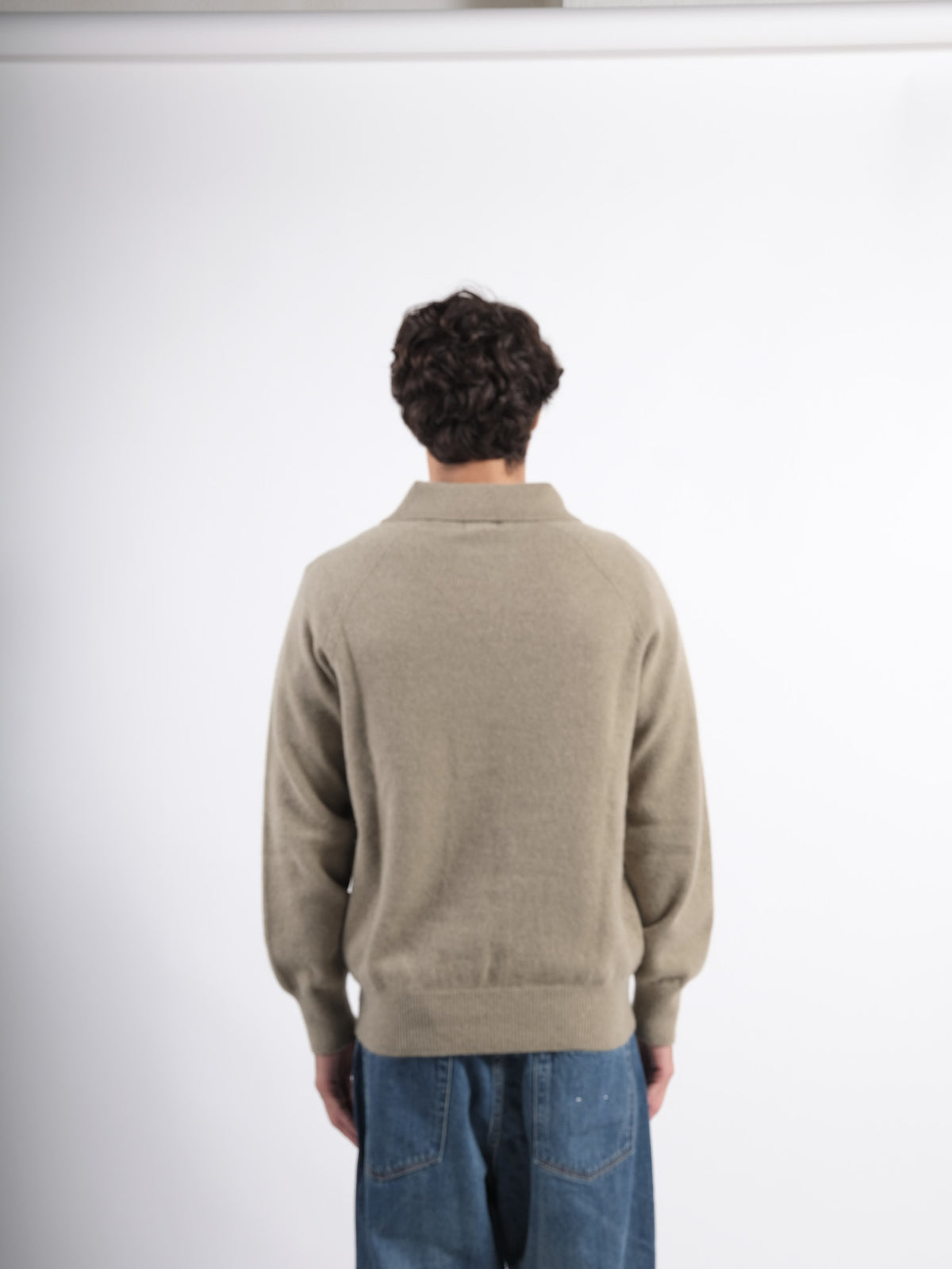 Armen Polo manches longues Khaki