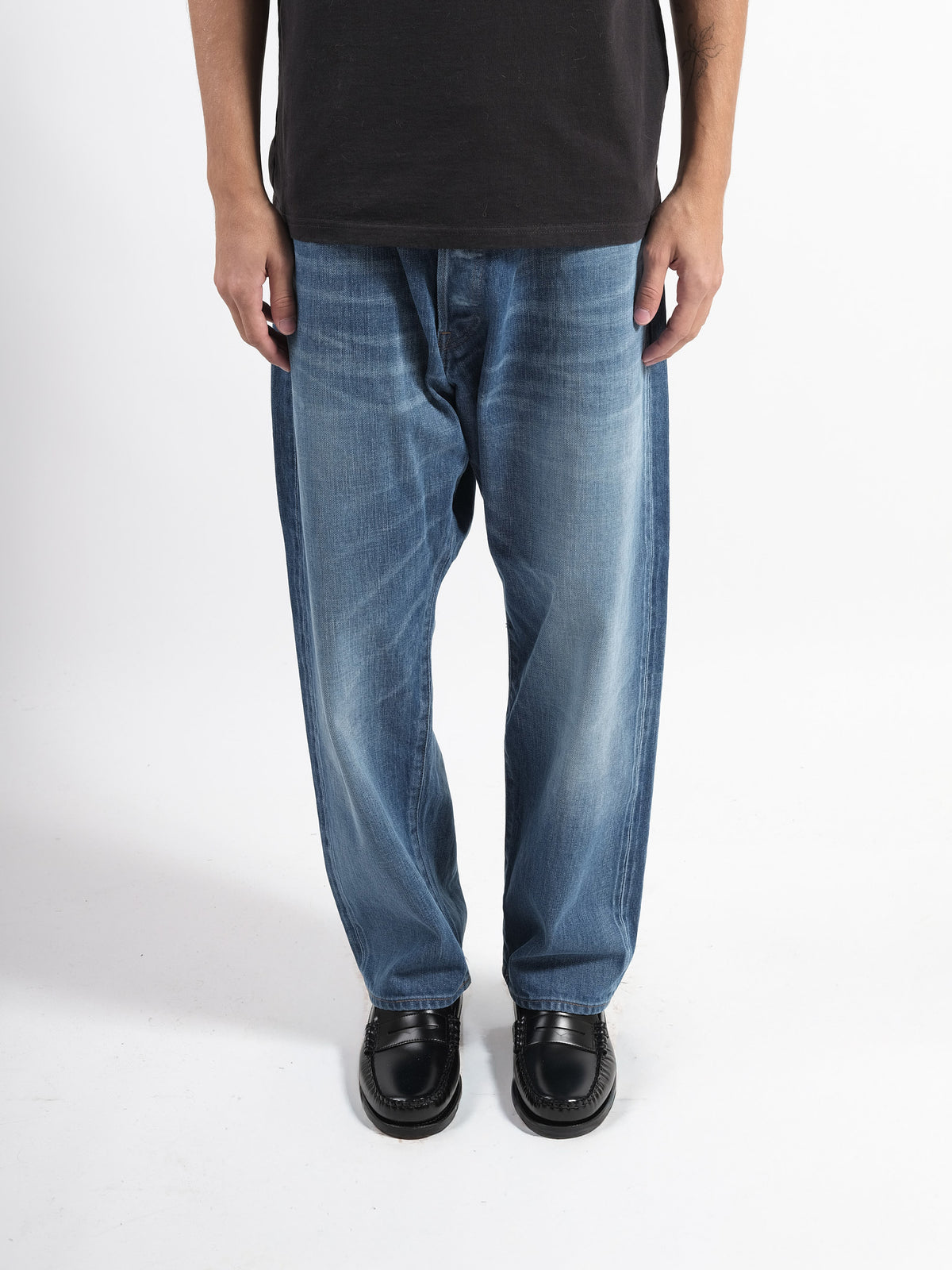 Loose Ankle Denim / Used Wash