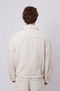 Denim Kantha Embroided Jacket