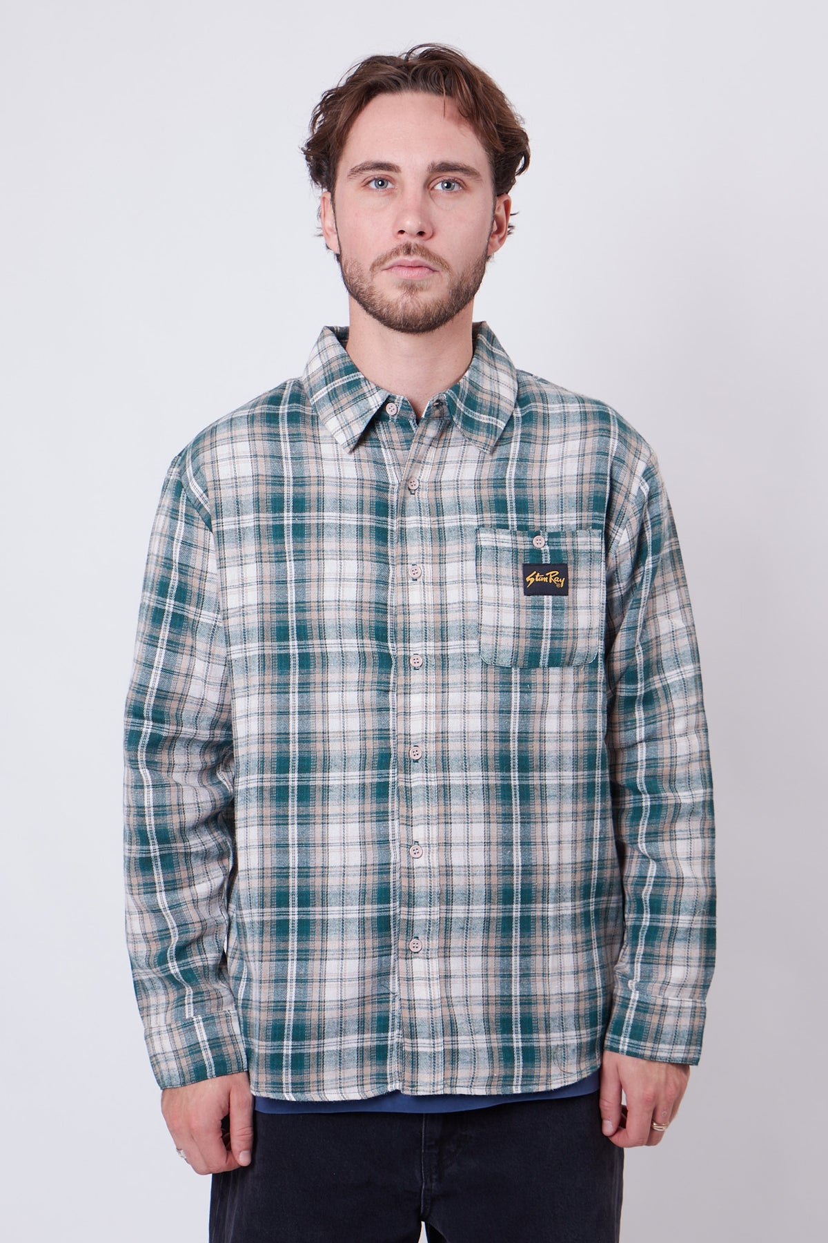 Flannel Shirt Green Plaid