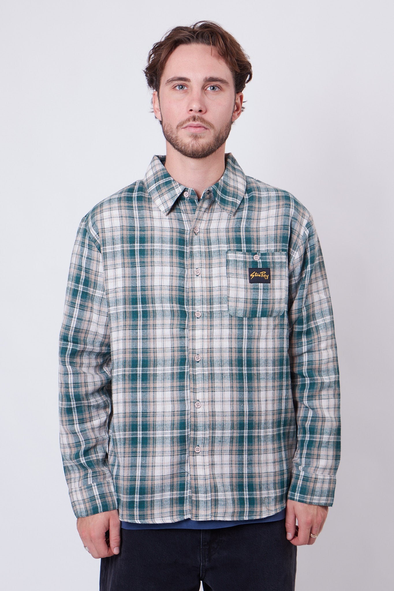 Flannel Shirt Green Plaid