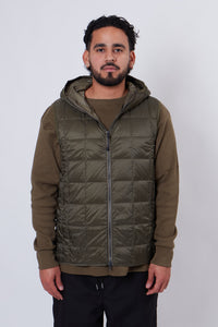 Hood W-Zip Down Vest